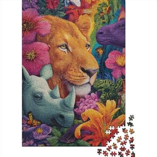 Tiere, Tierwelt, Familienspaß, Lernspiele, geeignet für Kinder und Erwachsene, hoher Schwierigkeitsgrad, 1000 Teile (75 x 50 cm) von CKMSMCS