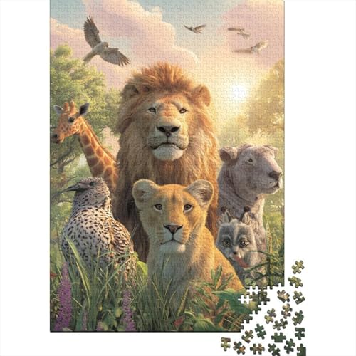 Tiere, Tierwelt, Familienspaß, Lernspiele, geeignet für Kinder und Erwachsene, hoher Schwierigkeitsgrad, 1000 Teile (75 x 50 cm) von CKMSMCS