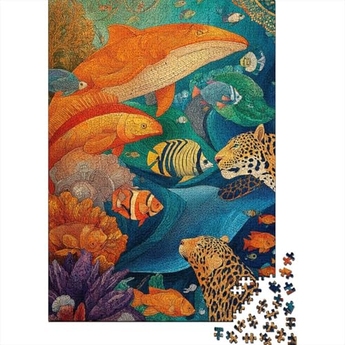 Tiere, Tierwelt, Familienspaß, Lernspiele, geeignet für Kinder und Erwachsene, hoher Schwierigkeitsgrad, 1000 Teile (75 x 50 cm) von CKMSMCS