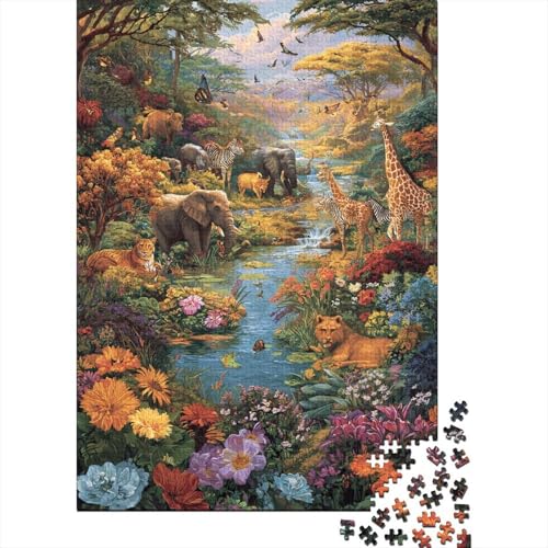 Tiere, Tierwelt, Familienspaß, Lernspiele, geeignet für Kinder und Erwachsene, hoher Schwierigkeitsgrad, 1000 Teile (75 x 50 cm) von CKMSMCS