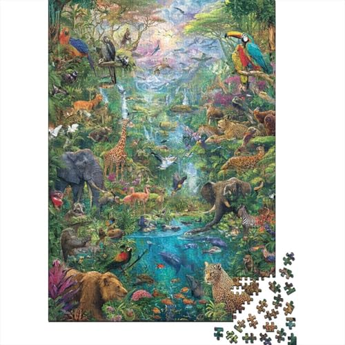 Tiere, Tierwelt, Familienspaß, Lernspiele, geeignet für Kinder und Erwachsene, hoher Schwierigkeitsgrad, 300 Teile (40 x 28 cm) von CKMSMCS