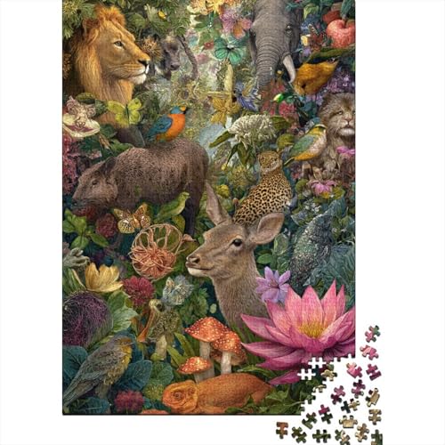 Tiere, Tierwelt, Familienspaß, Lernspiele, geeignet für Kinder und Erwachsene, hoher Schwierigkeitsgrad, 300 Teile (40 x 28 cm) von CKMSMCS