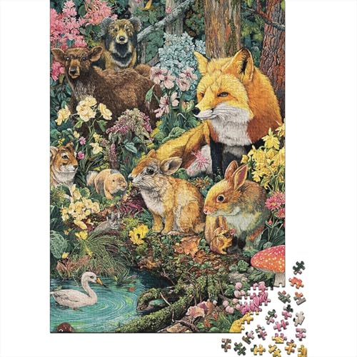 Tiere, Tierwelt, Familienspaß, Lernspiele, geeignet für Kinder und Erwachsene, hoher Schwierigkeitsgrad, 500 Teile (52 x 38 cm) von CKMSMCS