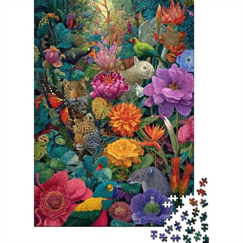 Tiere, Tierwelt, Lernspiel, Herausforderung, Spielzeug, Geschenke, Puzzles für Erwachsene und Kinder ab 14 Jahren, 1000 Teile (75 x 50 cm) von CKMSMCS