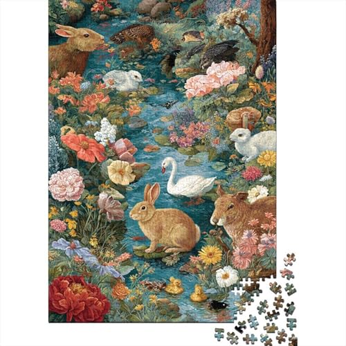 Tiere, Tierwelt, Lernspiel, Herausforderung, Spielzeug, Geschenke, Puzzles für Erwachsene und Kinder ab 14 Jahren, 1000 Teile (75 x 50 cm) von CKMSMCS