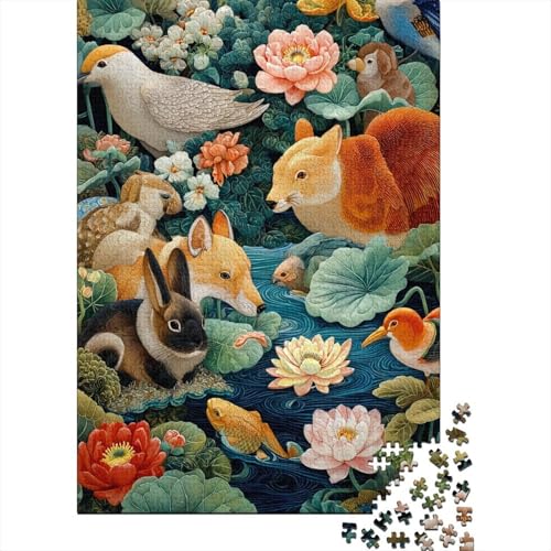Tiere, Tierwelt, Lernspiel, Herausforderung, Spielzeug, Geschenke, Puzzles für Erwachsene und Kinder ab 14 Jahren, 300 Teile (40 x 28 cm) von CKMSMCS