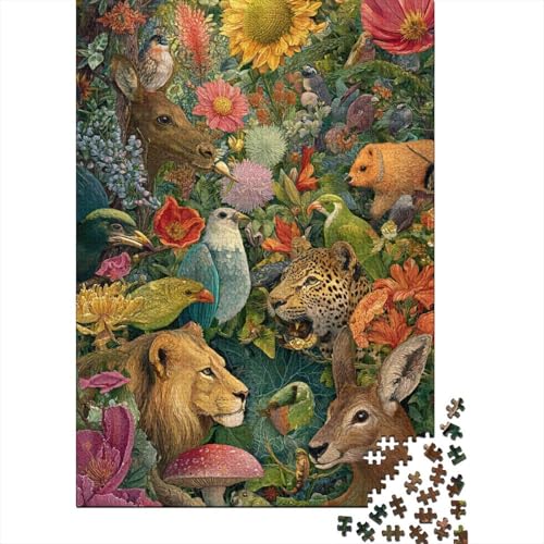 Tiere, Tierwelt, Lernspiel, Herausforderung, Spielzeug, Geschenke, Puzzles für Erwachsene und Kinder ab 14 Jahren, 300 Teile (40 x 28 cm) von CKMSMCS