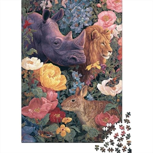 Tiere, Tierwelt, Lernspiel, Herausforderung, Spielzeug, Geschenke, Puzzles für Erwachsene und Kinder ab 14 Jahren, 300 Teile (40 x 28 cm) von CKMSMCS