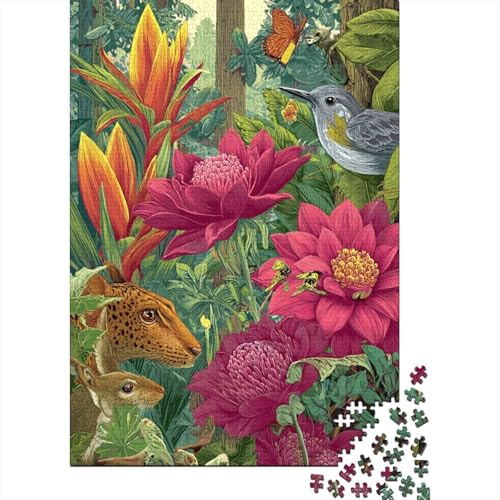 Tiere, Tierwelt, Lernspiel, Herausforderung, Spielzeug, Geschenke, Puzzles für Erwachsene und Kinder ab 14 Jahren, 500 Teile (52 x 38 cm) von CKMSMCS