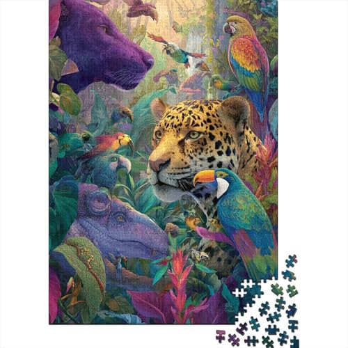 Tiere, Tierwelt, Lernspiel, Herausforderung, Spielzeug, Geschenke, Puzzles für Erwachsene und Kinder ab 14 Jahren, 500 Teile (52 x 38 cm) von CKMSMCS