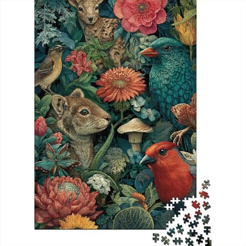 Tiere, Tierwelt, Lernspiel, Herausforderung, Spielzeug, Geschenke, Puzzles für Erwachsene und Kinder ab 14 Jahren, 500 Teile (52 x 38 cm) von CKMSMCS