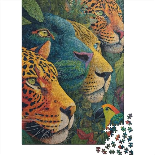 Tiere, Tierwelt, Lernspiel, Herausforderung, Spielzeug, Geschenke, Puzzles für Erwachsene und Kinder ab 14 Jahren, 500 Teile (52 x 38 cm) von CKMSMCS