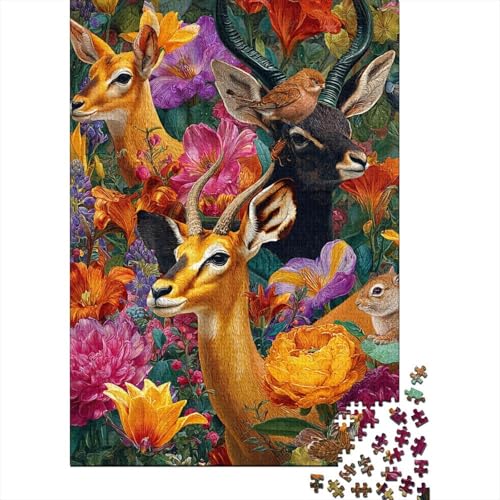 Tiere, Tierwelt, Lernspiel, Herausforderung, Spielzeug, Geschenke, Puzzles für Erwachsene und Kinder ab 14 Jahren, 500 Teile (52 x 38 cm) von CKMSMCS