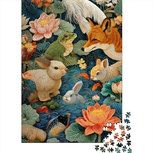 Tiere, Tierwelt, Lernspiel, Spaß, extrem schwierig zu vervollständigen, geeignet für Familienunterhaltung, 1000 Teile (75 x 50 cm) von CKMSMCS