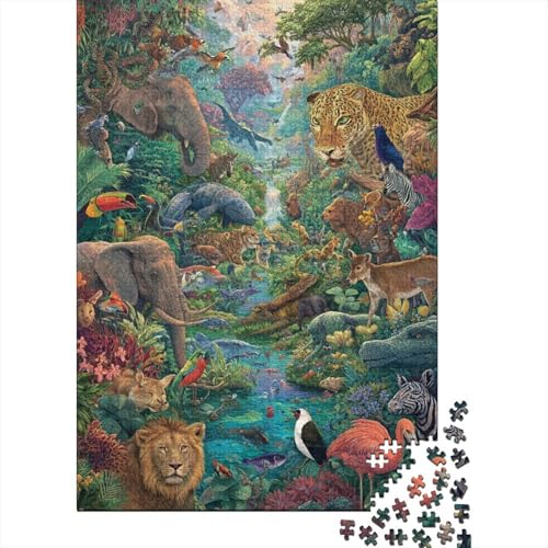 Tiere, Tierwelt, Lernspiel, Spaß, extrem schwierig zu vervollständigen, geeignet für Familienunterhaltung, 300 Teile (40 x 28 cm) von CKMSMCS