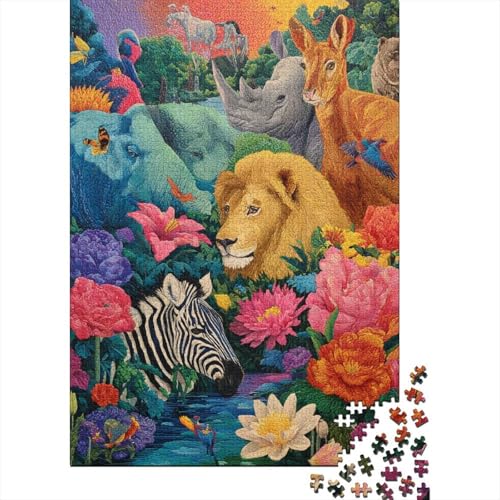 Tiere, Tierwelt, Lernspiel, Spaß, extrem schwierig zu vervollständigen, geeignet für Familienunterhaltung, 300 Teile (40 x 28 cm) von CKMSMCS