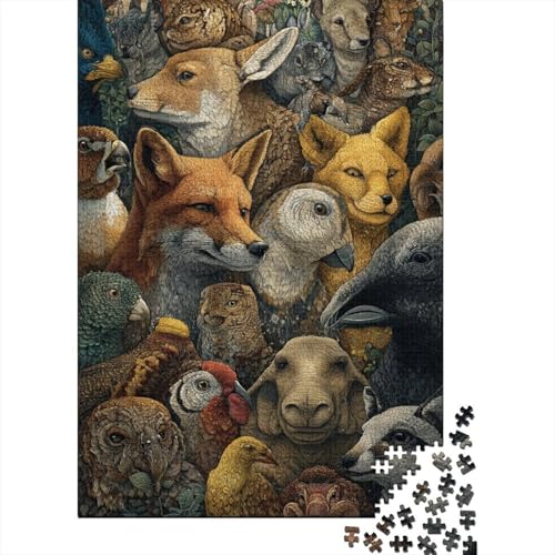 Tiere, Tierwelt, Lernspiel, Spaß, extrem schwierig zu vervollständigen, geeignet für Familienunterhaltung, 500 Teile (52 x 38 cm) von CKMSMCS