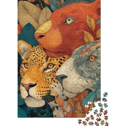 Tiere, Tierwelt, Lernspiele, anspruchsvolle Puzzlespiele, Geschenkideen für Frauen und Männer, 1000 Teile (75 x 50 cm) von CKMSMCS