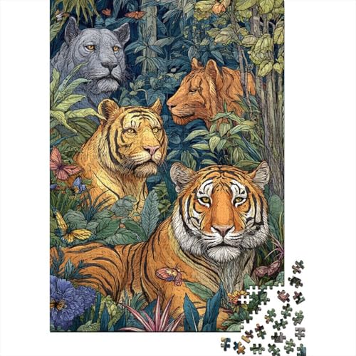 Tiere, Tierwelt, Lernspiele, anspruchsvolle Puzzlespiele, Geschenkideen für Frauen und Männer, 1000 Teile (75 x 50 cm) von CKMSMCS
