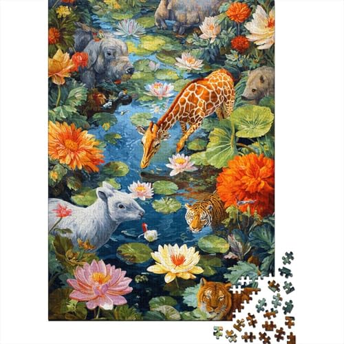 Tiere, Tierwelt, Lernspiele, anspruchsvolle Puzzlespiele, Geschenkideen für Frauen und Männer, 1000 Teile (75 x 50 cm) von CKMSMCS