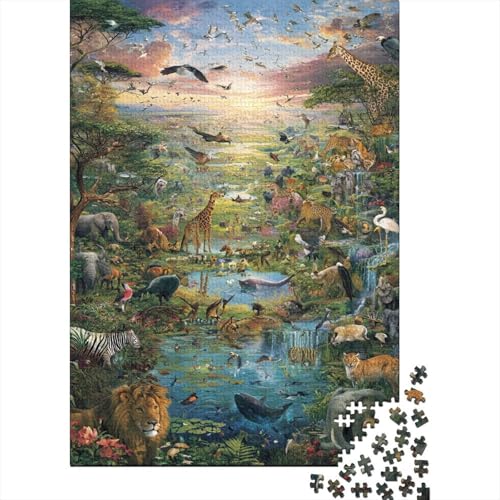 Tiere, Tierwelt, Lernspiele, anspruchsvolle Puzzlespiele, Geschenkideen für Frauen und Männer, 500 Teile (52 x 38 cm) von CKMSMCS