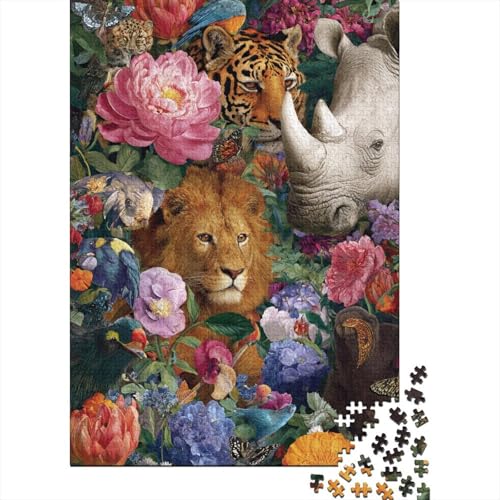 Tiere, Tierwelt, Lernspiele, anspruchsvolle Puzzlespiele, Geschenkideen für Frauen und Männer, 500 Teile (52 x 38 cm) von CKMSMCS