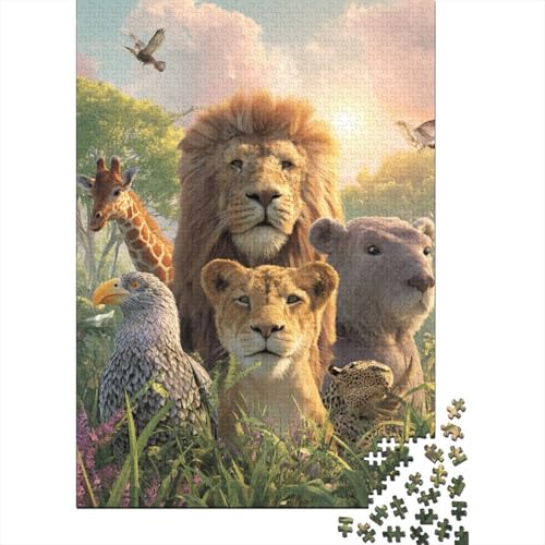 Tiere, Tierwelt, Lernspiele, geeignet für Kinder ab 14 Jahren, Familienunterhaltung, Herausforderungen mit hohem Schwierigkeitsgrad, 1000 Teile (75 x 50 cm) von CKMSMCS