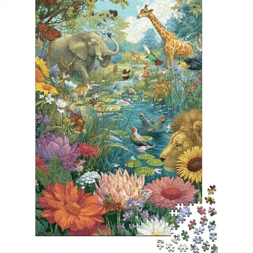 Tiere, Tierwelt, Lernspiele, geeignet für Kinder ab 14 Jahren, Familienunterhaltung, Herausforderungen mit hohem Schwierigkeitsgrad, 1000 Teile (75 x 50 cm) von CKMSMCS