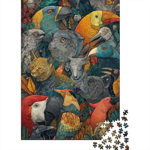 Tiere, Tierwelt, Lernspiele, geeignet für Kinder ab 14 Jahren, Familienunterhaltung, Herausforderungen mit hohem Schwierigkeitsgrad, 300 Teile (40 x 28 cm) von CKMSMCS
