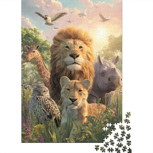 Tiere, Tierwelt, Lernspiele, geeignet für Kinder ab 14 Jahren, Familienunterhaltung, Herausforderungen mit hohem Schwierigkeitsgrad, 300 Teile (40 x 28 cm) von CKMSMCS
