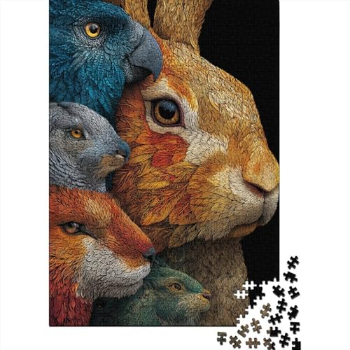 Tiere, Tierwelt, Lernspiele, geeignet für Kinder ab 14 Jahren, Familienunterhaltung, Herausforderungen mit hohem Schwierigkeitsgrad, 300 Teile (40 x 28 cm) von CKMSMCS