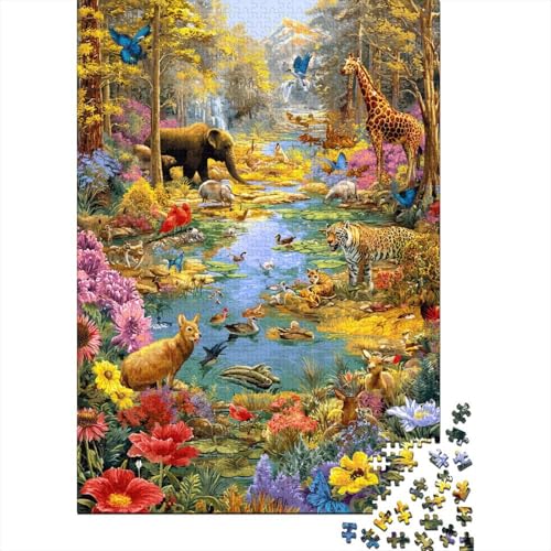 Tiere, Tierwelt, Lernspiele, geeignet für Kinder ab 14 Jahren, Familienunterhaltung, Herausforderungen mit hohem Schwierigkeitsgrad, 500 Teile (52 x 38 cm) von CKMSMCS