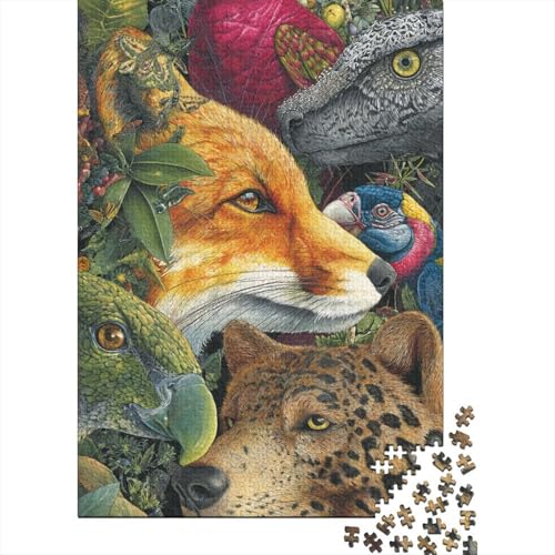 Tiere, Tierwelt, anspruchsvolle Spiele für Familien, geeignet für die Heimdekoration, sehr schwierig, 1000 Teile (75 x 50 cm) von CKMSMCS