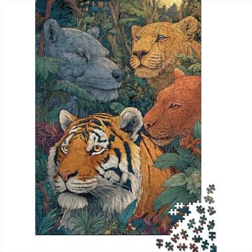 Tiere, Tierwelt, anspruchsvolle Spiele für Familien, geeignet für die Heimdekoration, sehr schwierig, 300 Stück (40 x 28 cm) von CKMSMCS