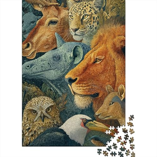 Tiere, Tierwelt, anspruchsvolle Spiele für Familien, geeignet für die Heimdekoration, sehr schwierig, 500 Stück (52 x 38 cm) von CKMSMCS
