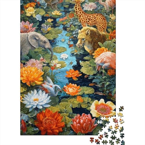 Tiere, Tierwelt, cool und perfekt für die Heimdekoration, anspruchsvolles Puzzle, geeignet als Geschenk, 1000 Teile (75 x 50 cm) von CKMSMCS