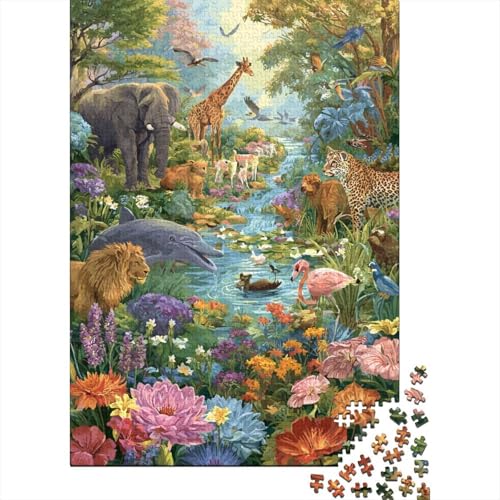 Tiere, Tierwelt, einzigartiges und luxuriöses Design, geeignet als Geschenk, Familienspiel und Heimdekoration, 300 Stück (40 x 28 cm) von CKMSMCS