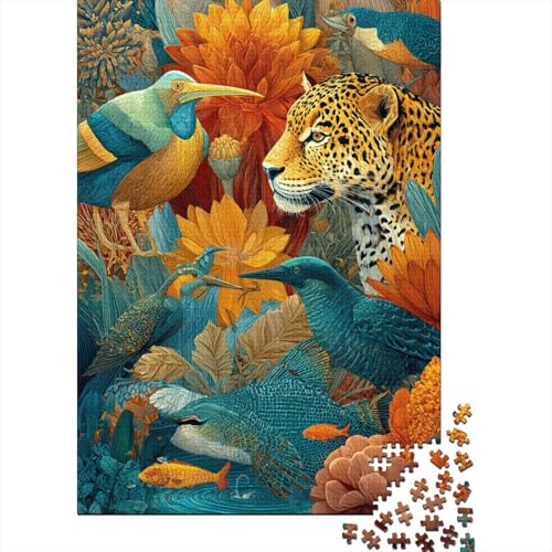 Tiere, Tierwelt, einzigartiges und luxuriöses Design, geeignet als Geschenk, Familienspiel und Heimdekoration, 500 Stück (52 x 38 cm) von CKMSMCS