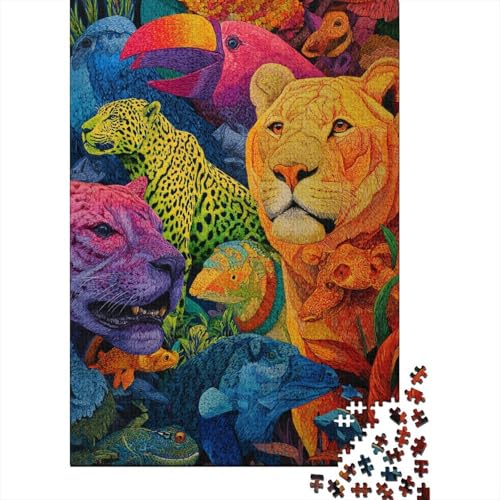 Tiere, Tierwelt, extrem schwieriges, sehr schwer zu vervollständigendes Puzzle, geeignet für Erwachsene, 300 Teile (40 x 28 cm) von CKMSMCS