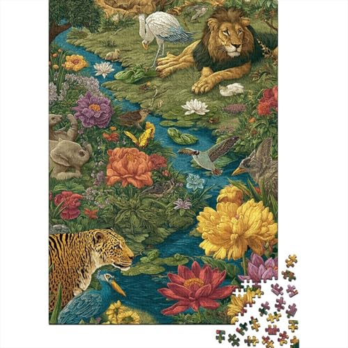 Tiere, Tierwelt, extrem schwieriges, sehr schwer zu vervollständigendes Puzzle, geeignet für Erwachsene, 300 Teile (40 x 28 cm) von CKMSMCS