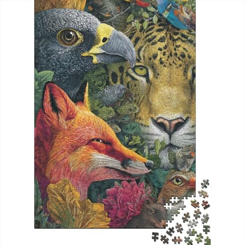 Tiere, Tierwelt, geeignet für Familienspiele, geeignet als Geburtstagsgeschenk mit hohem Schwierigkeitsgrad und Herausforderung, 1000 Stück (75 x 50 cm) von CKMSMCS