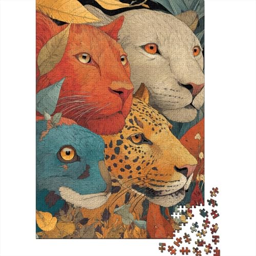 Tiere, Tierwelt, geeignet für Familienspiele, geeignet als Geburtstagsgeschenk mit hohem Schwierigkeitsgrad und Herausforderung, 500 Stück (52 x 38 cm) von CKMSMCS