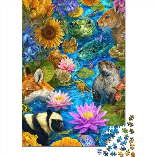 Tiere, Tierwelt, geeignet für Familienspiele und Geburtstagsgeschenke, geeignet für die Heimdekoration, einzigartige Form, 500 Stück (52 x 38 cm) von CKMSMCS