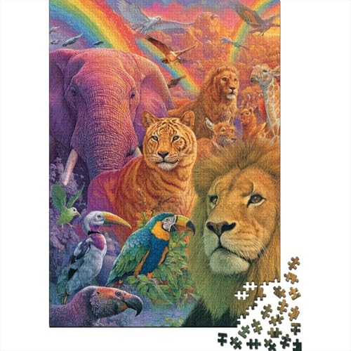 Tiere, Tierwelt, geeignet für Familienunterhaltung, geeignet als Geschenk, sehr anspruchsvoll, interessant, 1000 Stück (75 x 50 cm) von CKMSMCS