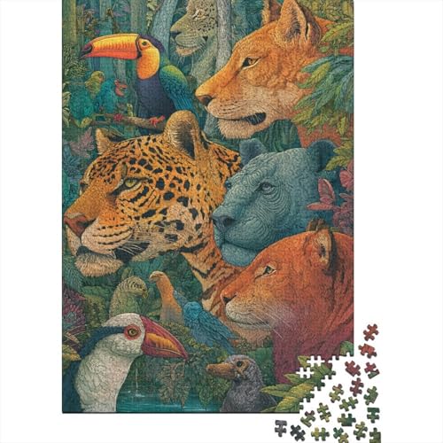Tiere, Tierwelt, geeignet für Familienunterhaltung, süß und lustig, hoher Schwierigkeitsgrad, 1000 Stück (75 x 50 cm) von CKMSMCS