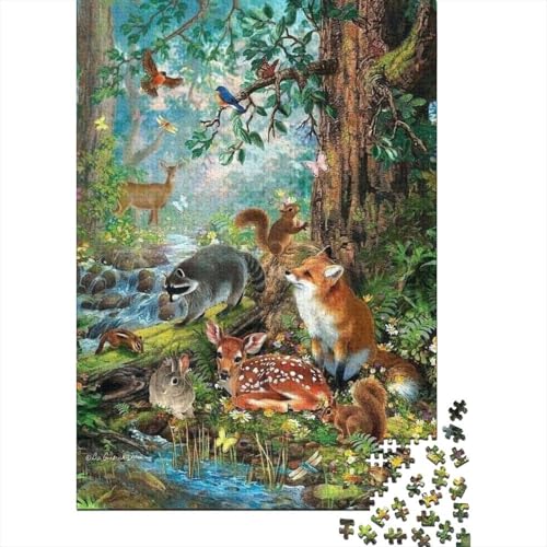 Tiere, Tierwelt, geeignet für Familienunterhaltung und lehrreiche Puzzlespiele, cool und unterhaltsam, super schwierig, 1000 Teile (75 x 50 cm) von CKMSMCS
