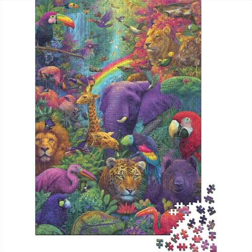 Tiere, Tierwelt, geeignet für Familienunterhaltung und lehrreiche Puzzlespiele, cool und unterhaltsam, super schwierig, 500 Teile (52 x 38 cm) von CKMSMCS