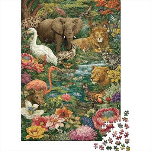 Tiere, Tierwelt, geeignet für Familienunterhaltung und lehrreiche Puzzlespiele, cool und unterhaltsam, super schwierig, 500 Teile (52 x 38 cm) von CKMSMCS