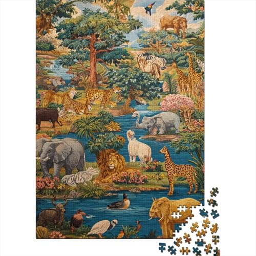 Tiere, Tierwelt, geeignet für Familienunterhaltung und lehrreiche Puzzlespiele, cool und unterhaltsam, super schwierig, 500 Teile (52 x 38 cm) von CKMSMCS