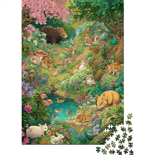 Tiere, Tierwelt, kreative Spiele, die herausfordernd und unterhaltsam sind, geeignet für Familienunterhaltung und Bildung, 1000 Stück (75 x 50 cm) von CKMSMCS